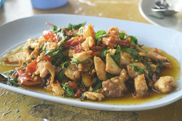 เมนูของร้าน ป้าอ้วนอาหารตามสั่ง