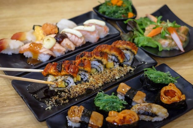 เมนูของร้าน Shinkanzen Sushi เกษตรศาสตร์