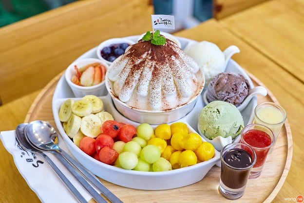 เมนูของร้าน Snow Hill Bingsu