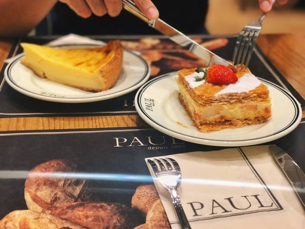 เมนูของร้าน PAUL centralwOrld ชั้น 2