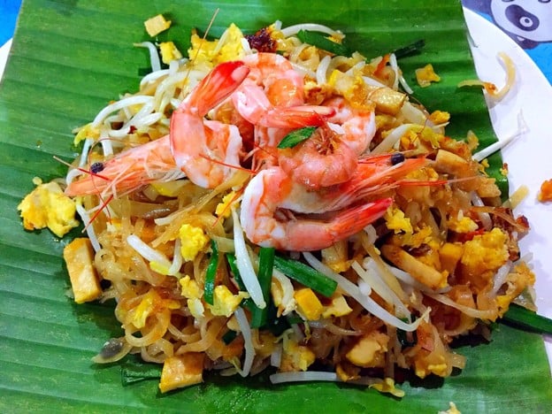 เมนูของร้าน ผัดไทยจันทิมา