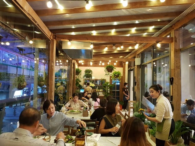 บรรยากาศ สวนผัก โอ้กะจู๋ Siam Square One ชั้น3