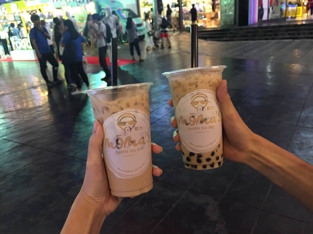 เมนูของร้าน Moma's Bubble Tea Bar สยามสแควร์ซอย 5