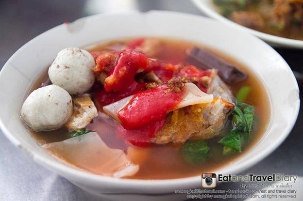 เมนูของร้าน เจ้เล็กเย็นตาโฟ