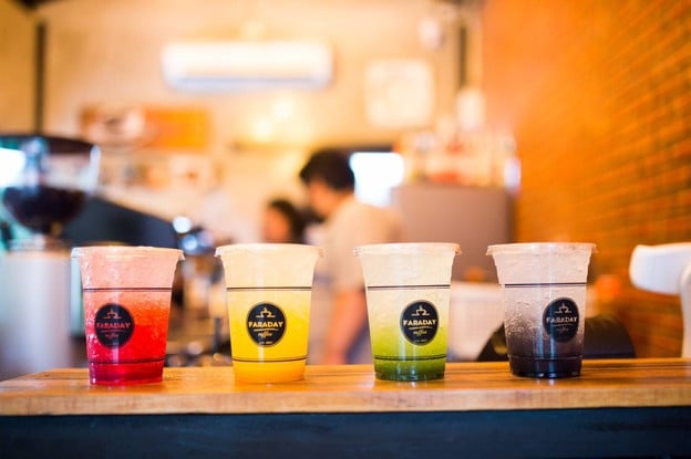 เมนูของร้าน Faraday Coffee