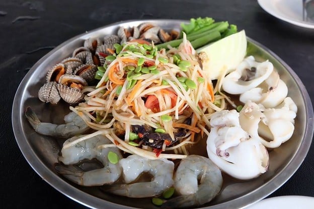 เมนูของร้าน ตำนัว ลาซาล  ศรีนครินทร์