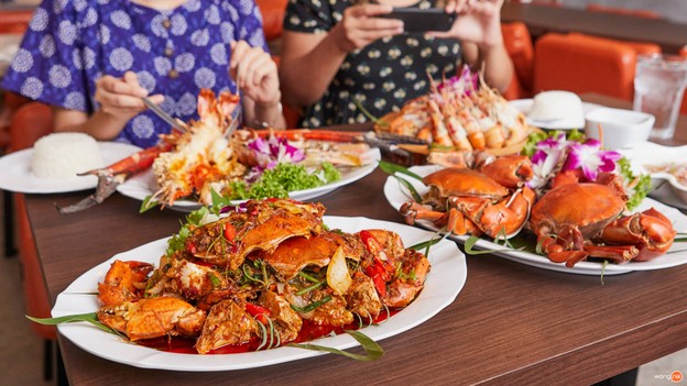 เมนูของร้าน ไพบูลย์กุ้งเผา ทะเลซีฟู้ด