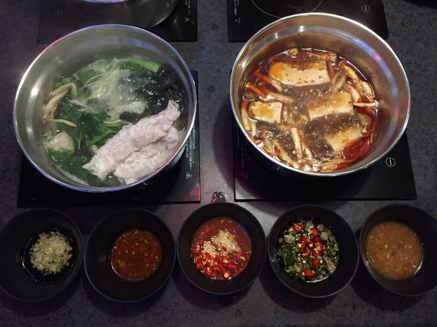 เมนูของร้าน Mongkok Sukiyaki เอกมัย