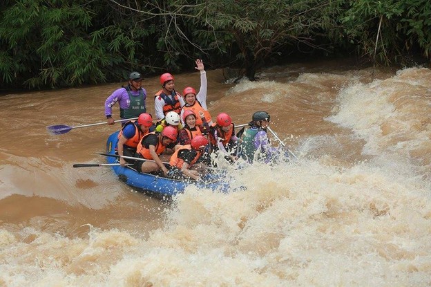 บรรยากาศ ล่องแก่งลำน้ำเข็ก