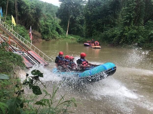 บรรยากาศ ล่องแก่งภูเกาะ