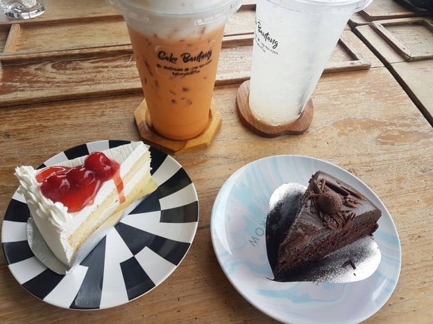 เมนูของร้าน เค้กบ้านแตง คาเฟ่