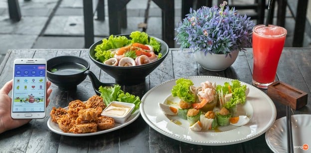 เมนูของร้าน ฟู่ ก๋วยเตี๋ยวปลาพริกสด