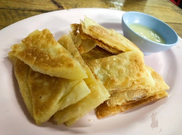 เมนูของร้าน บังดีนโรตีสะพานหินยามเย็น