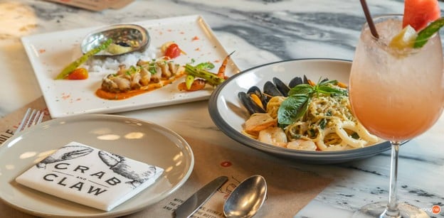 เมนูของร้าน Crab and Claw สยามพารากอน