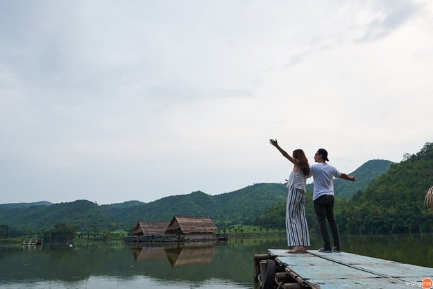 บรรยากาศ อ่างเก็บน้ำหุบเขาวง