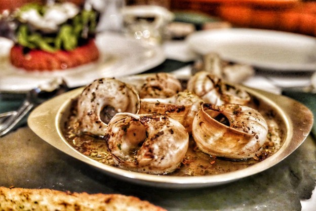 Aubergine and Escargot