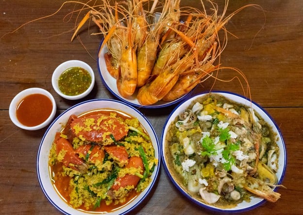 เมนูของร้าน วังกุ้งลีนา