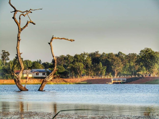 บรรยากาศ อ่างเก็บน้ำห้วยหินกอง