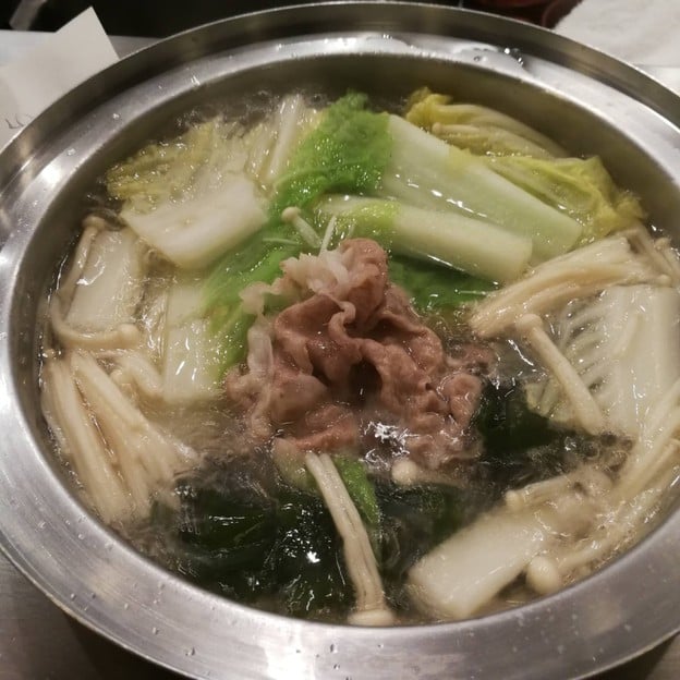 เมนูของร้าน SHABU SEN  Ginza B2