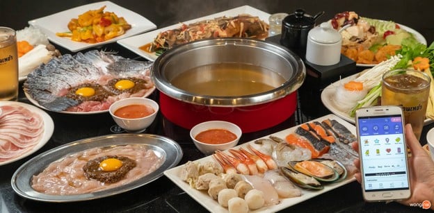 เมนูของร้าน เรือนเพชรสุกี้ เซ็นทรัลบางนา ชั้น5