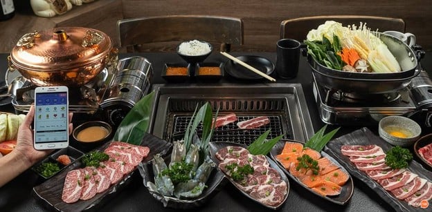 เมนูของร้าน Donabe Sukiyaki Shabushabu & Yakiniku RCA