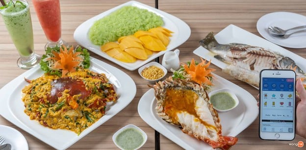 เมนูของร้าน สมพงศ์ซีฟู้ด ปากน้ำ สมุทรปราการ