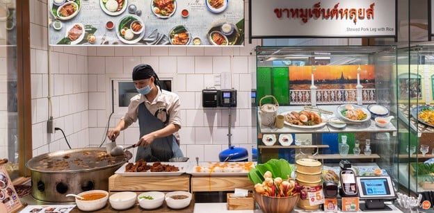 หน้าร้าน ข้าวขาหมูเซนต์หลุยส์ centralwOrld