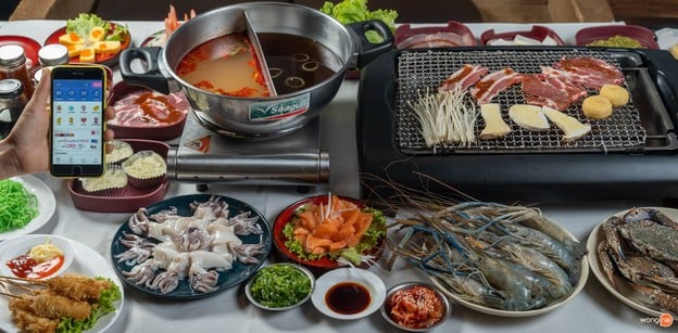 เมนูของร้าน iHere yakiniku shabu หอการค้า