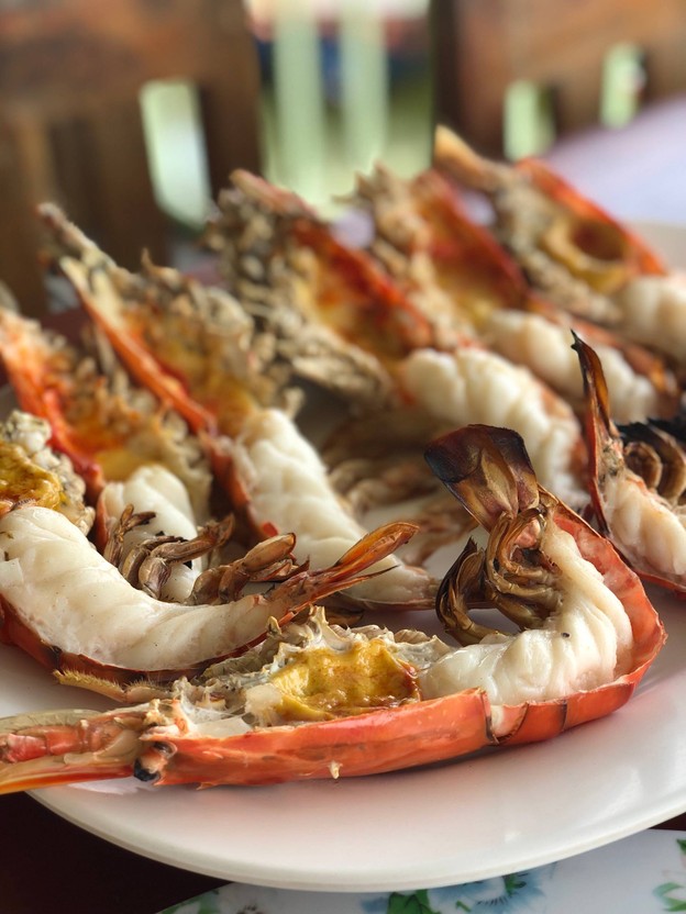 เมนูของร้าน รวยกุ้งเผา