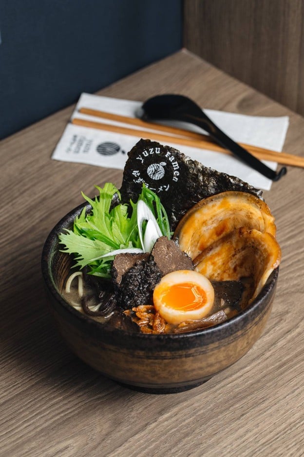เมนูของร้าน Yuzu Ramen ゆずラーメン ไอคอนสยาม