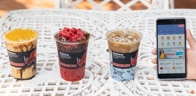 เมนูของร้าน Rhino Espresso อาคารจอดรถงามวงศ์วาน 2 ม.เกษตร