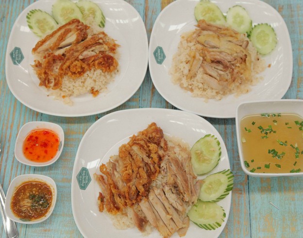 เมนูของร้าน ข้าวมันไก่รสเด็ด ตลาดลำพูนจตุจักร