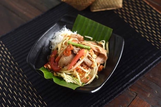 เมนูของร้าน ตำมั่ว โลตัส คำเที่ยง