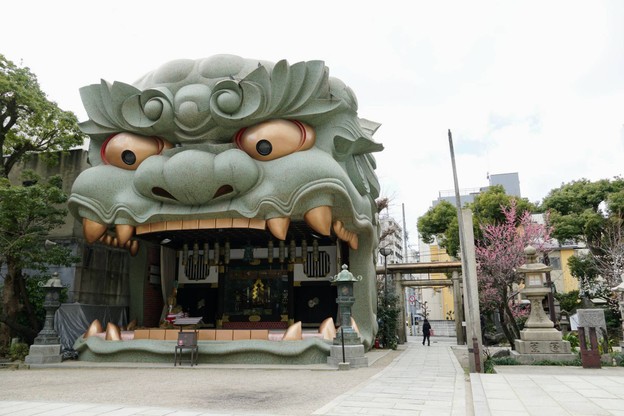 บรรยากาศ namba yasaka shrine
