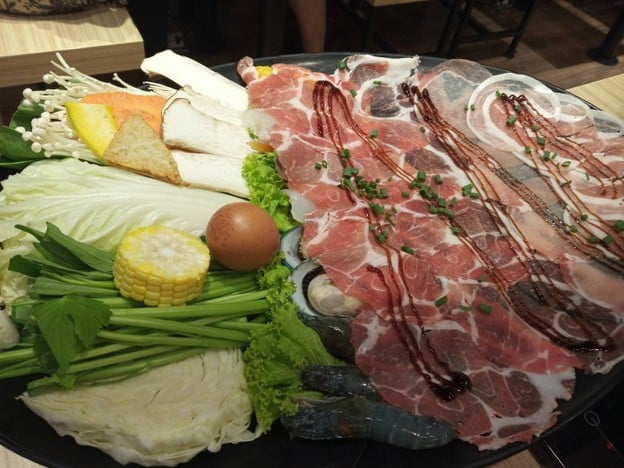 เมนูของร้าน Shabu Indy  ฟิวเจอร์พาร์ครังสิต