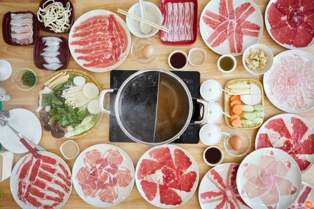 เมนูของร้าน พุงกาง ชาบู บางแสน