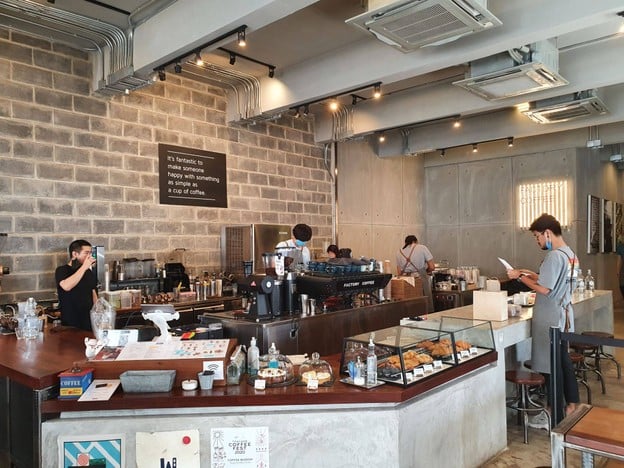 บรรยากาศ Factory Coffee - BKK พญาไท