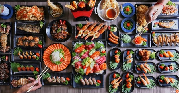 เมนูของร้าน One Peace Sushi Buffet