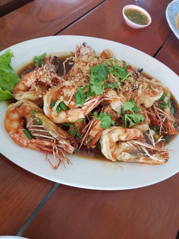 เมนูของร้าน กบซีฟู้ด