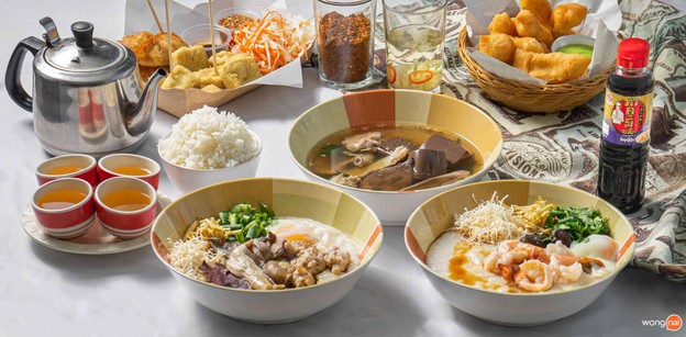 เมนูของร้าน โจ๊กต้นพยอม