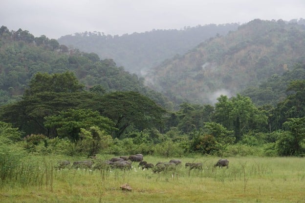 บรรยากาศ อ่างเก็บน้ำทรายทอง