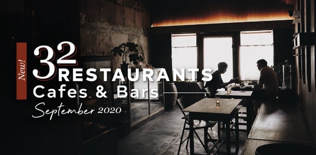32 ร้านอาหาร คาเฟ่ และบาร์เปิดใหม่ ประจำเดือนกันยายน 2020