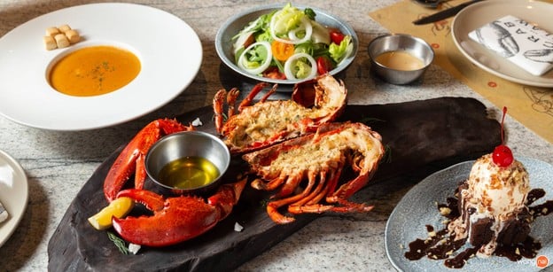 เมนูของร้าน Crab and Claw สยามพารากอน