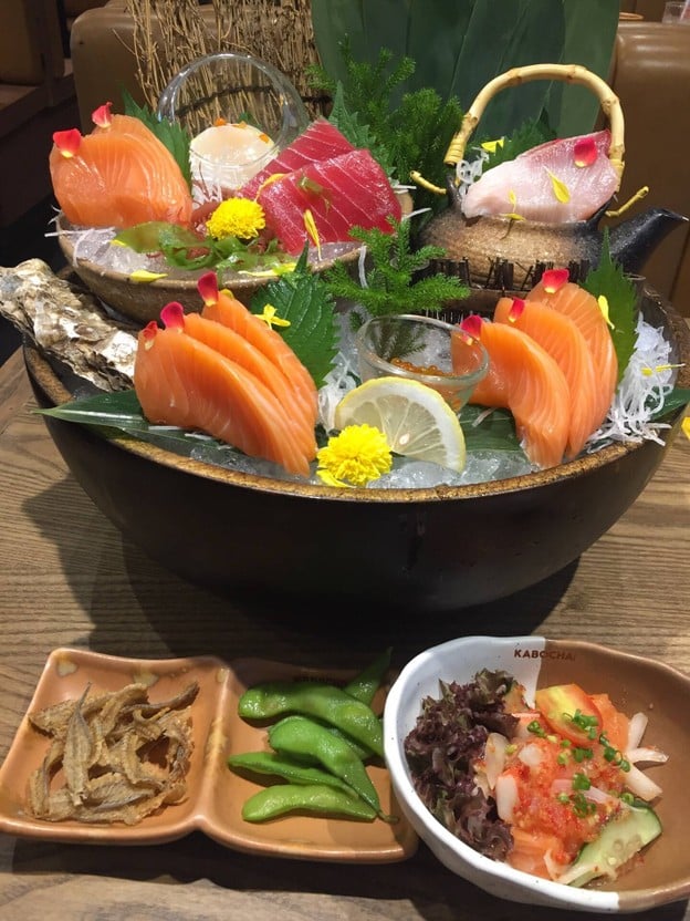 เมนูของร้าน Kabocha Sushi โฮมโปร ราชพฤกษ์