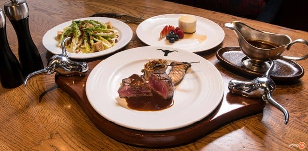 เมนูของร้าน New York Steakhouse โรงแรมเจดับบลิว แมริออท กรุงเทพฯ