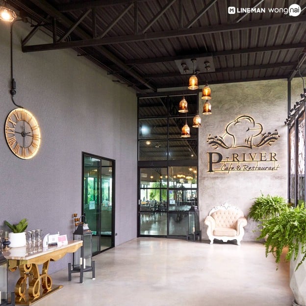 หน้าร้าน P-River Cafe&Restaurant