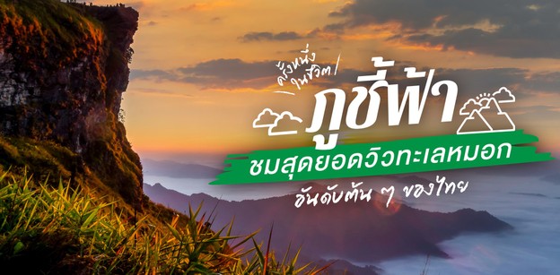 "ภูชี้ฟ้า" ครั้งหนึ่งในชีวิต ชมสุดยอดวิวทะเลหมอกอันดับต้น ๆ ของไทย