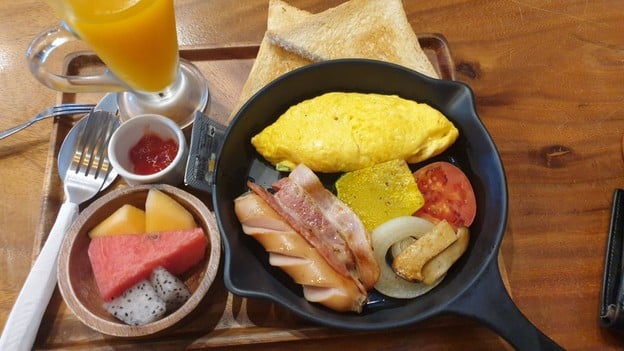 เมนูของร้าน JJ Motorbike Cafe