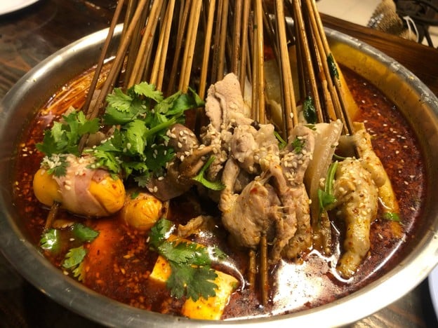 เมนูของร้าน หม่าล่าหมูจุ่มเบียร์วุ้น ช้างคลาน