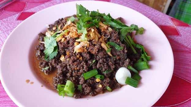 เมนูของร้าน ลาบป่าตันดีขม วังสิงห์คำ